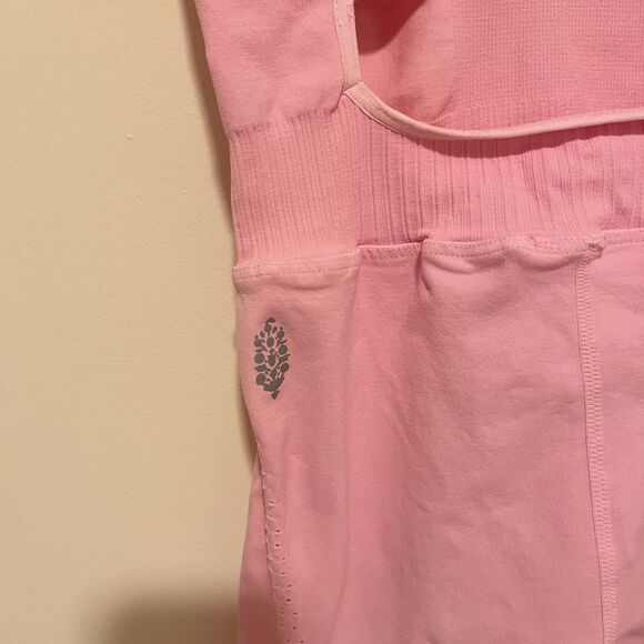 NWT Free People Movement Good Karma Onesie in Cotton Candy Pink Women's XS/S - Picture 6 of 10